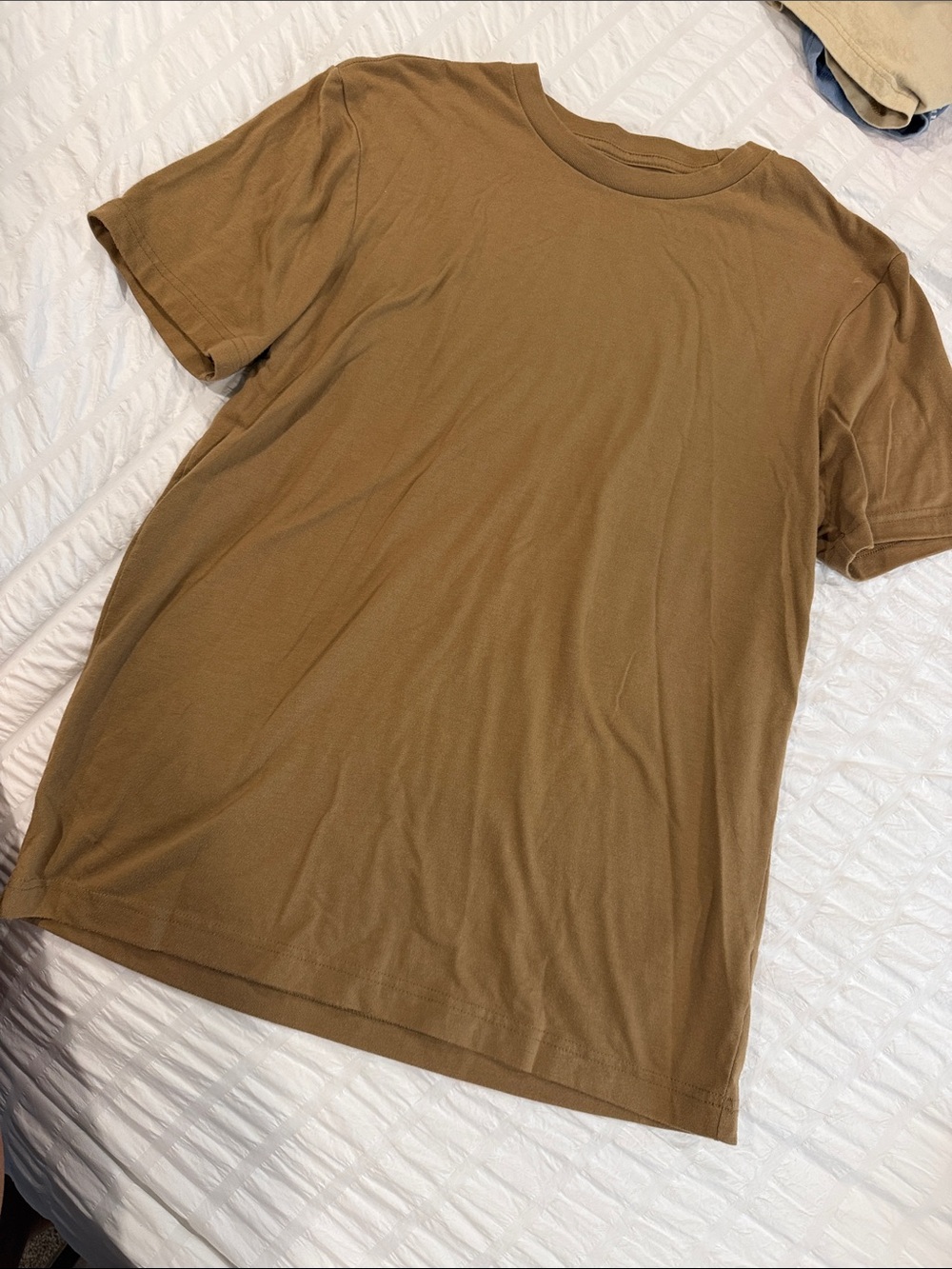 George Men's Short Sleeve Crewneck T-Shirt - Tan Brown